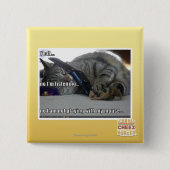 Badge Carré 5 Cm J'écoute (Devant)