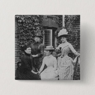 Badge Carré 5 Cm Jennie Jerome, plus défunte Madame Randolph