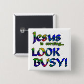 Badge Carré 5 Cm Jésus a prochains… 2 ans (Devant & derrière)