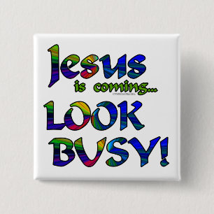 Badge Carré 5 Cm Jésus a prochains… 2 ans