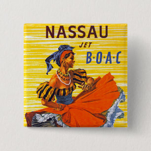 Badge Carré 5 Cm Jet de Nassau