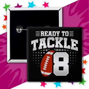Badge Carré 5 Cm Jeu de football à 8 ans Jeu de football enfants 8e