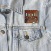 Badge Carré 5 Cm Jeu des raquettes (En situation)