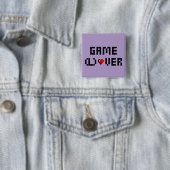 Badge Carré 5 Cm Jeu (L) Over (En situation)