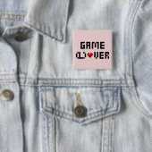 Badge Carré 5 Cm Jeu (L) Over (En situation)