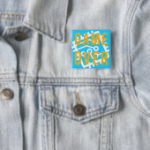 Badge Carré 5 Cm Jeu sur circuit numérique (En situation)