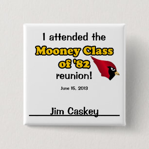 Badge Carré 5 Cm JIM Caskey