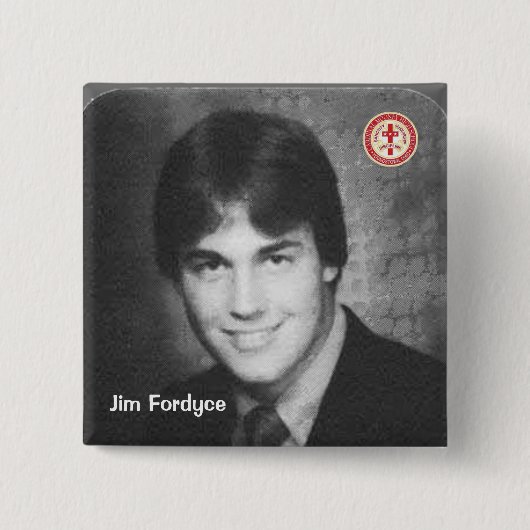 Badge Carré 5 Cm JIM Fordyce (Devant)