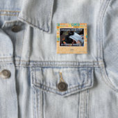 Badge Carré 5 Cm J'interromps YER Leezure (En situation)