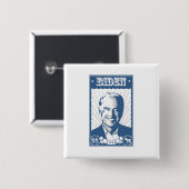 BADGE CARRÉ 5 CM JOE BIDEN POSTER (Devant & derrière)