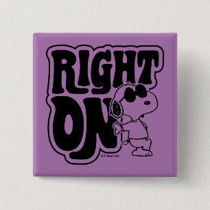 Badge Carré 5 Cm Joe Cool - Juste Activé