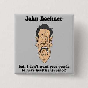 Badge Carré 5 Cm John Boehner
