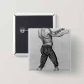 Badge Carré 5 Cm John Broughton (Devant & derrière)