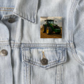 Badge Carré 5 Cm John Deere (En situation)
