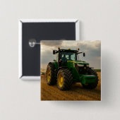 Badge Carré 5 Cm John Deere (Devant & derrière)