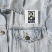 Badge Carré 5 Cm John F. Kennedy pour le congrès (En situation)