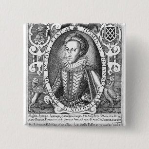 Badge Carré 5 Cm John Harington, 2ème baron Harington d'Exton