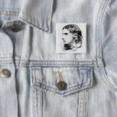 Badge Carré 5 Cm John Keats (En situation)