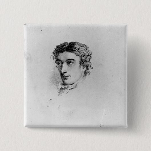 Badge Carré 5 Cm John Keats (Devant)