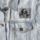 Badge Carré 5 Cm John Keats (En situation)