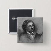 Badge Carré 5 Cm John Keats (Devant & derrière)