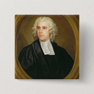 Badge Carré 5 Cm John Lloyd, curé de St Mildred, large rue,