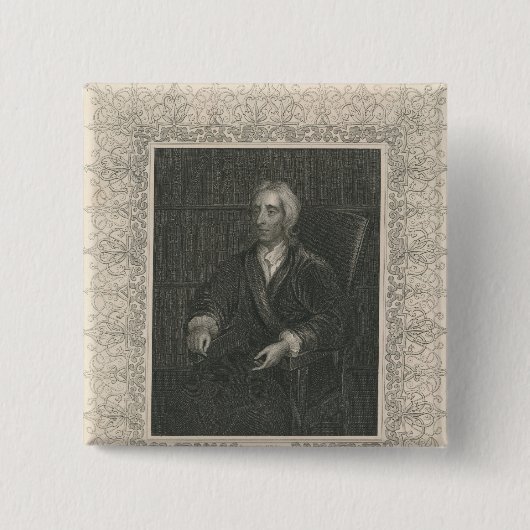 Badge Carré 5 Cm John Locke (Devant)