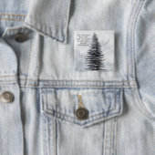 Badge Carré 5 Cm John Muir Quote Forest Wilderness (En situation)