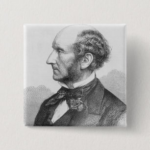 Badge Carré 5 Cm John Stuart Mill