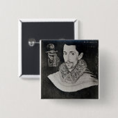 Badge Carré 5 Cm John Taureau (Devant & derrière)