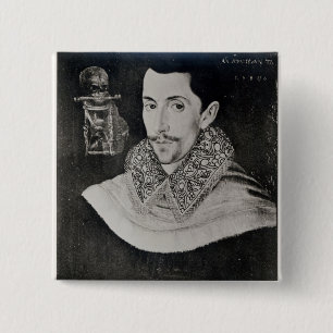 Badge Carré 5 Cm John Taureau