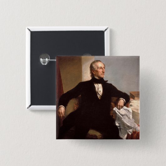 Badge Carré 5 Cm John Tyler (Devant & derrière)