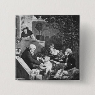 Badge Carré 5 Cm Joies d'être un père, c.1797