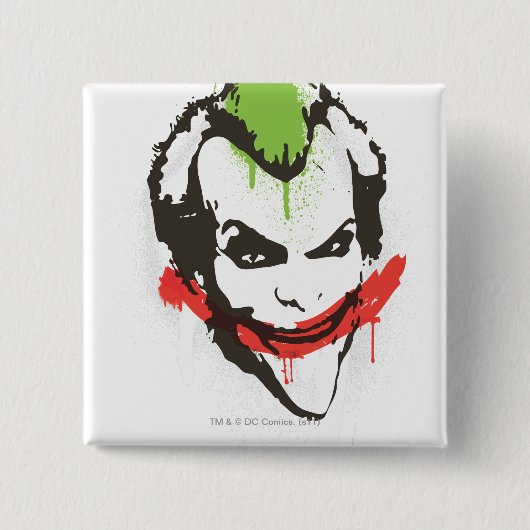Badge Carré 5 Cm Joker Graffiti (Devant)