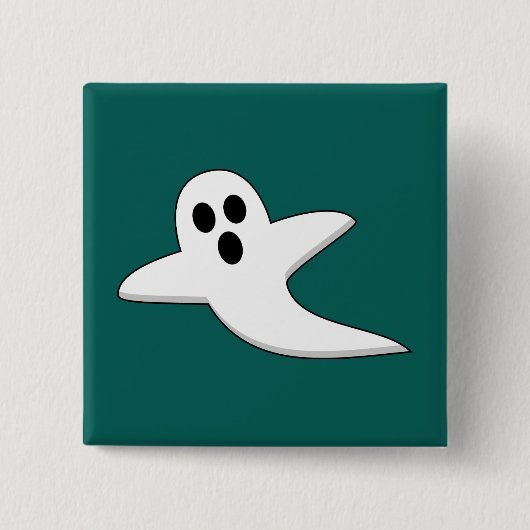 Badge Carré 5 Cm Joli Fantôme (Devant)