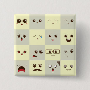 Badge Carré 5 Cm Joli minois