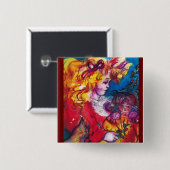 BADGE CARRÉ 5 CM JOLIE DOLL (Devant & derrière)