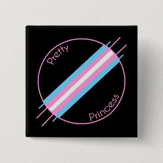 Badge Carré 5 Cm Jolie princesse Pin