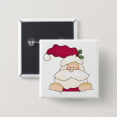 Badge Carré 5 Cm Jolly Père Noël Tshirts et cadeaux (Devant & derrière)