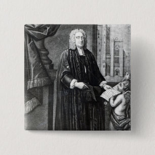 Badge Carré 5 Cm Jonathan Swift, gravé par Andrew Miller, 1743