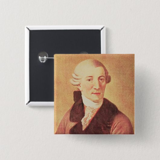 Badge Carré 5 Cm Joseph Haydn (Devant & derrière)