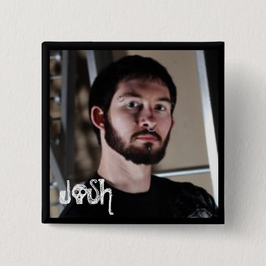 Badge Carré 5 Cm JOSH plus tôt que de plus tard (Devant)