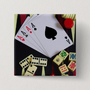 Badge Carré 5 Cm joueur