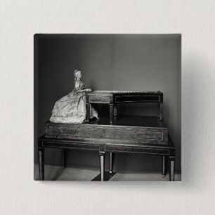 Badge Carré 5 Cm Joueur de dulcimer