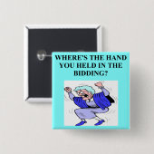 Badge Carré 5 Cm joueur en double de jeu de pont (Devant & derrière)