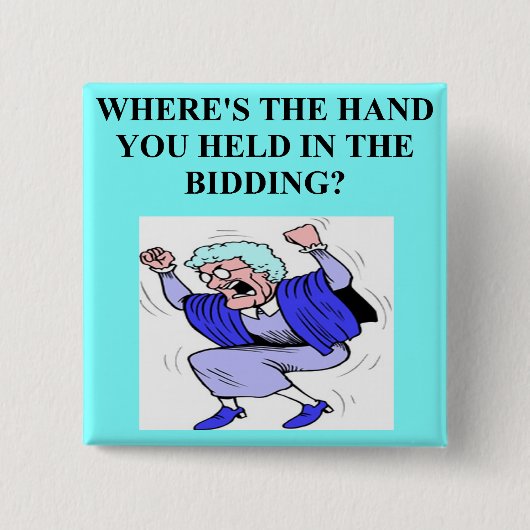 Badge Carré 5 Cm joueur en double de jeu de pont (Devant)