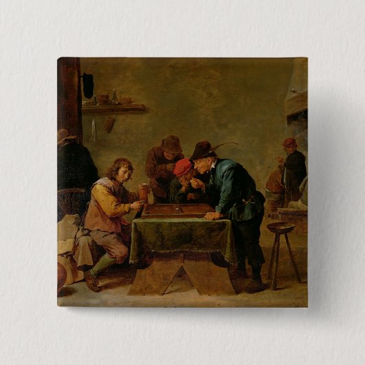 Badge Carré 5 Cm Joueurs de backgammon, c.1640-45 (Devant)