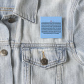 Badge Carré 5 Cm Jour de pi (En situation)