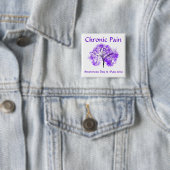 Badge Carré 5 Cm Jour fibro 2014 de conscience (En situation)