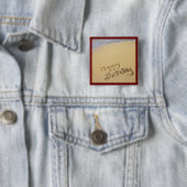 Badge Carré 5 Cm Joyeux anniversaire (En situation)